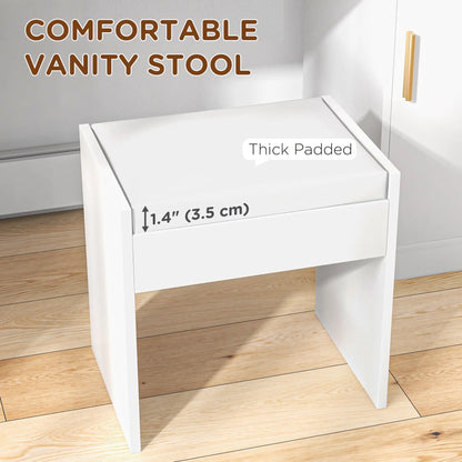 LED Dressing Table Set with Stool, Mirror, Drawer, Shelves Dressing & Vanity Tables at Gallery Canada