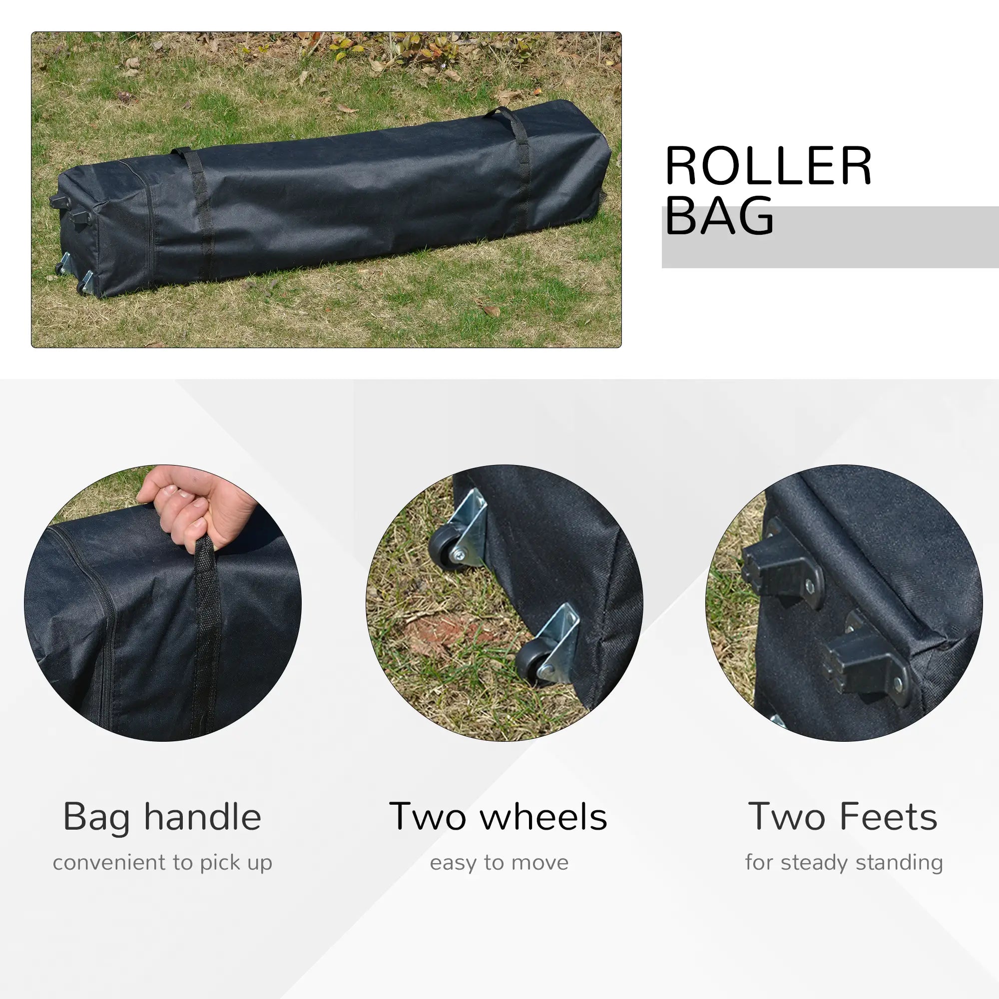 10' x 10' Pop Up Canopy Tent, Airy Top Vents, Wheeled Carry Bag, White Pop Up Canopies at Gallery Canada