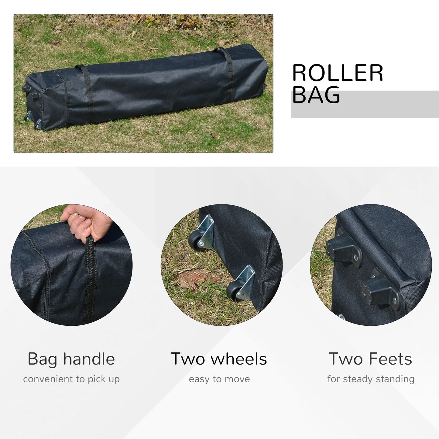 10' x 10' Pop Up Canopy Tent, Airy Top Vents, Wheeled Carry Bag, White Pop Up Canopies at Gallery Canada