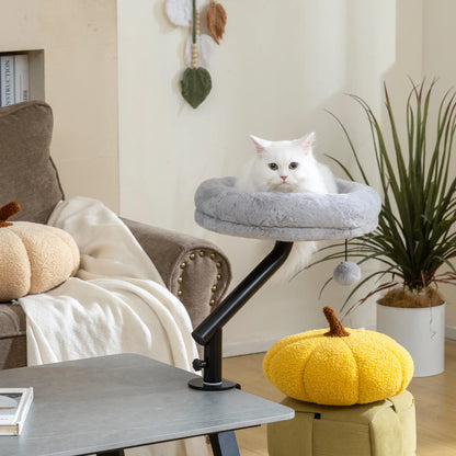 Cat Desk Bed, 360° Rotatable, Adjustable Height, Home Office Work Cat Houses at Gallery Canada