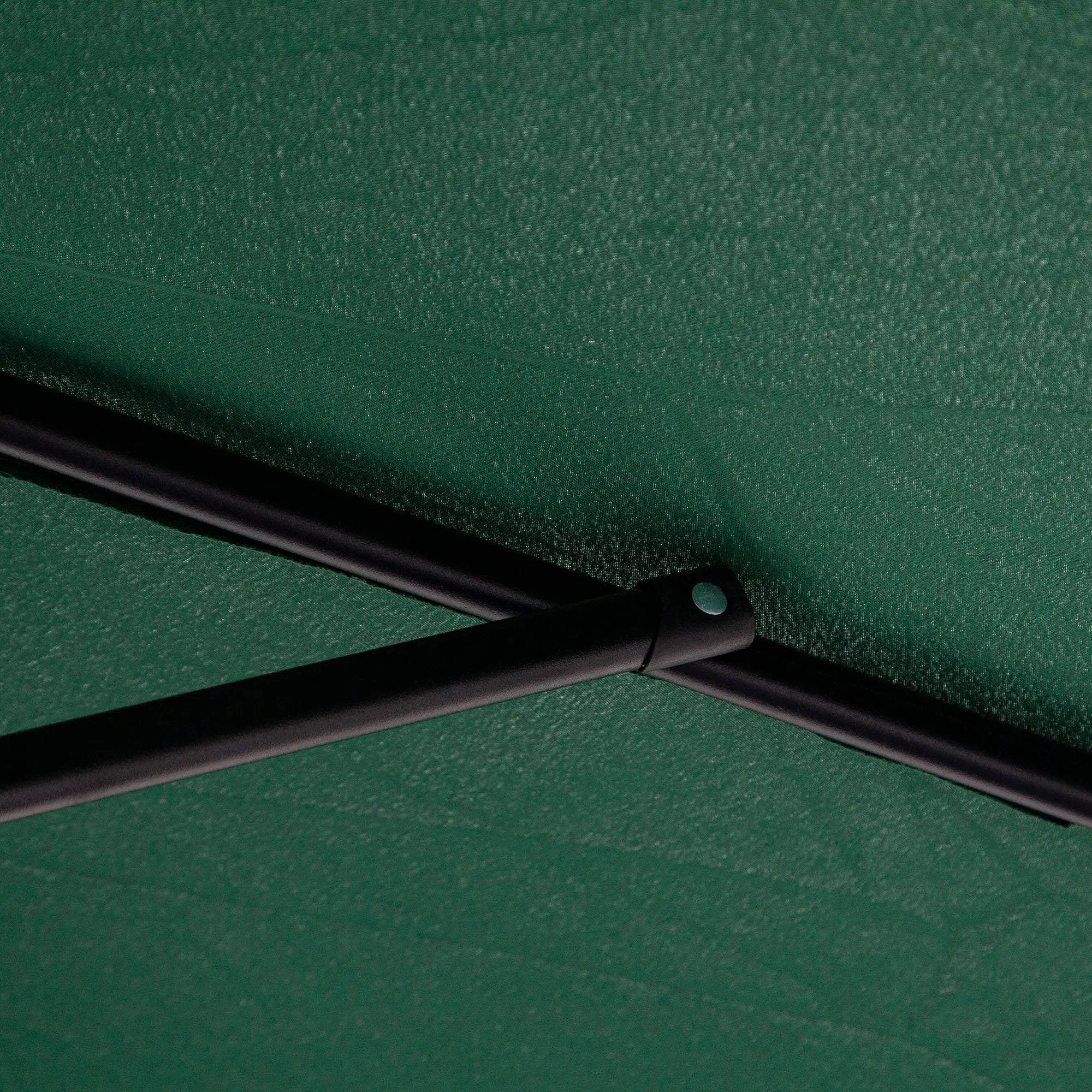 9.7ft Offset Patio Umbrella, 8 Ribs, Crank Handle, Cross Base, Green Offset Cantilever Umbrellas at Gallery Canada