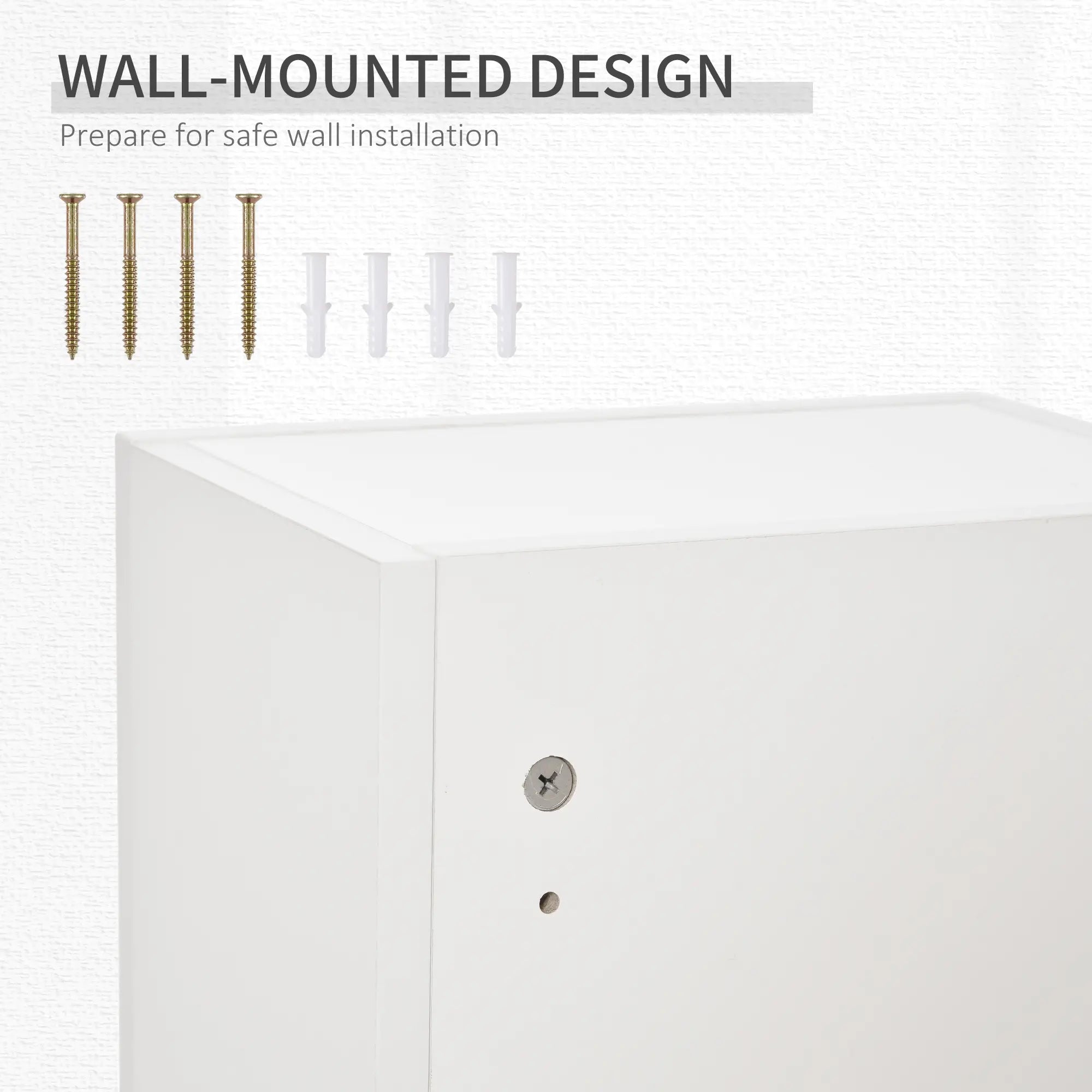 Wall Mount Medicine Cabinet, 5-Tier Lockable, Adjustable Shelves, White Mirror Medicine Cabinets at Gallery Canada