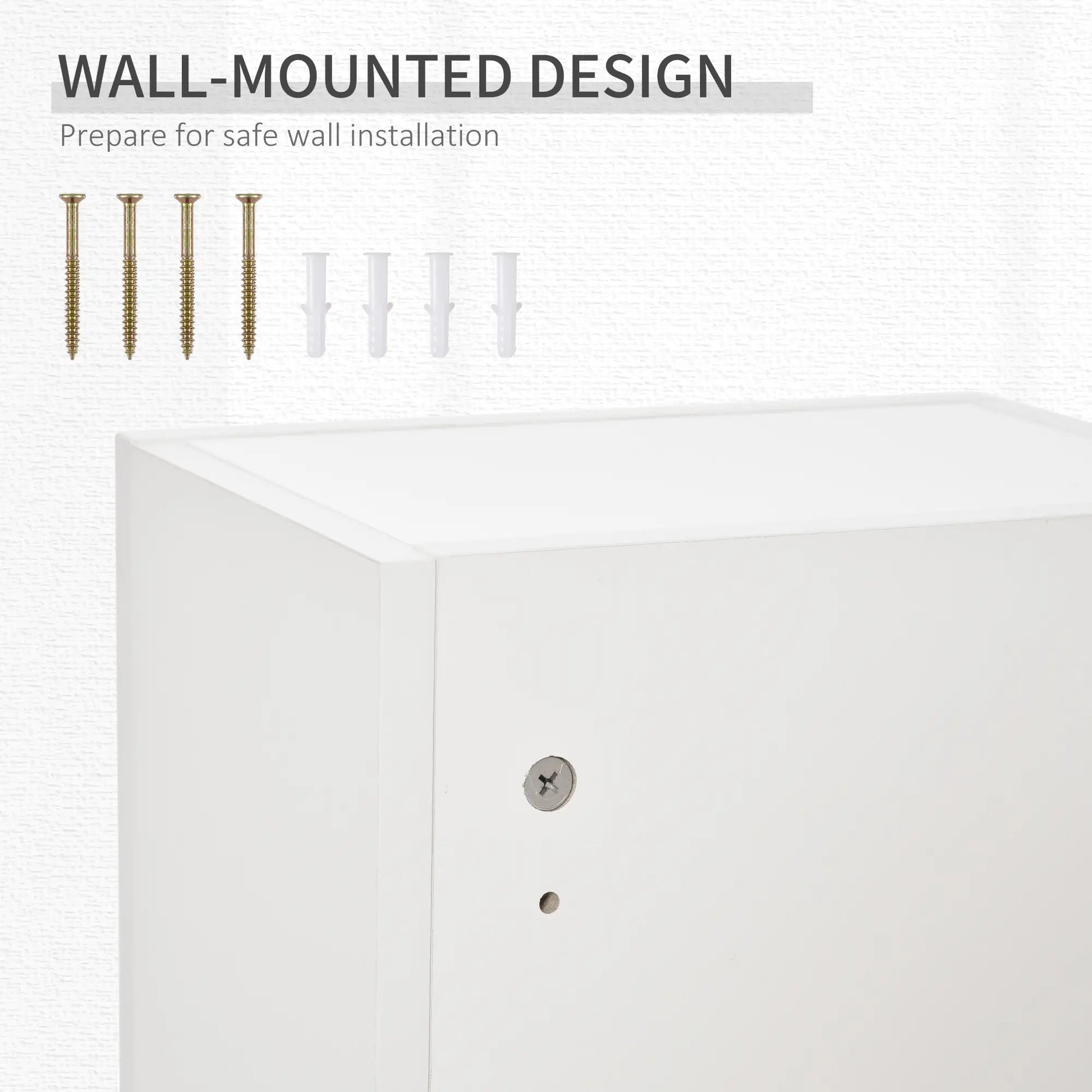 Wall Mount Medicine Cabinet, 5-Tier Lockable, Adjustable Shelves, White Mirror Medicine Cabinets at Gallery Canada
