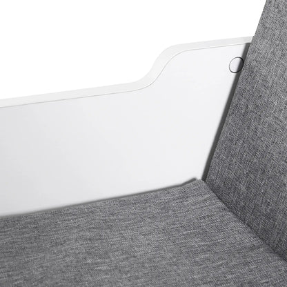 6-Cubby Bookcase with Seat Cushion, Cube Storage Shelf, Grey Small Bookshelves at Gallery Canada