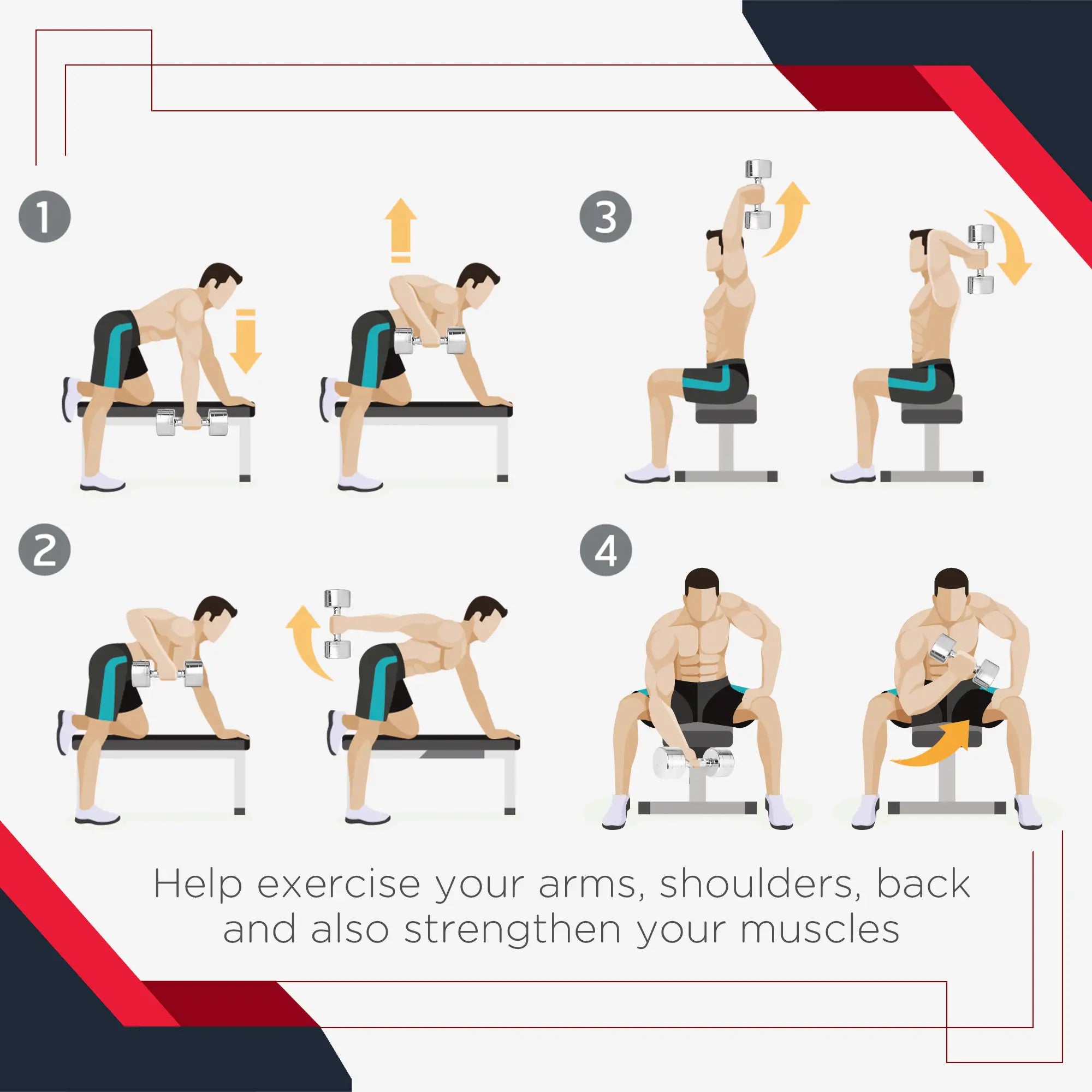 Rubber Dumbbells Weight Set, 50lbs Total, 25lbs Each, Black Dumbbells & Barbells at Gallery Canada