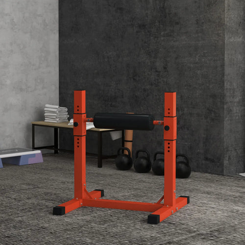 Bulgarian Split Squat Stand, 12-Level Adjustable, Red