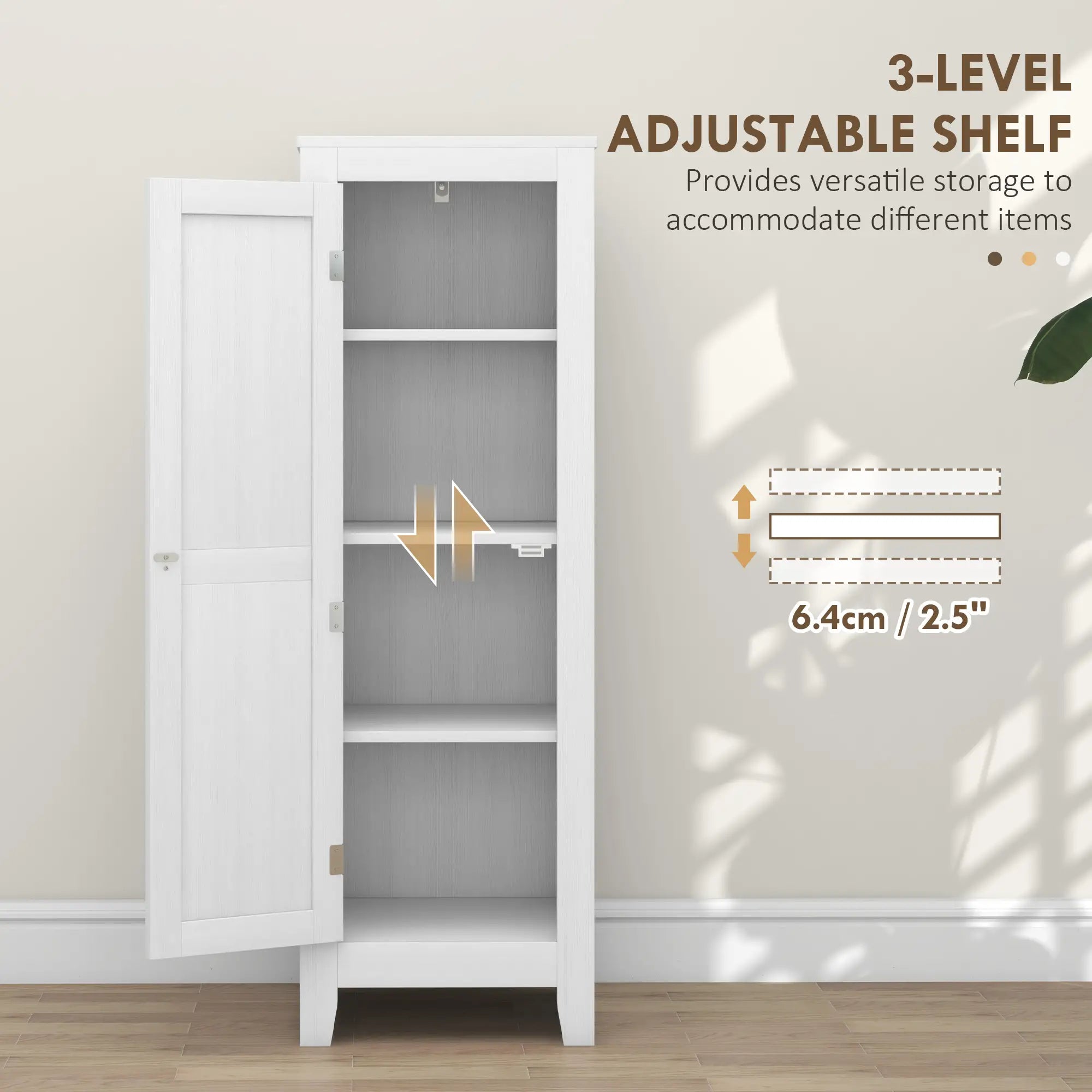 Kitchen Pantry Cabinet, Adjustable Shelves, White Kitchen Pantry Cabinets at Gallery Canada