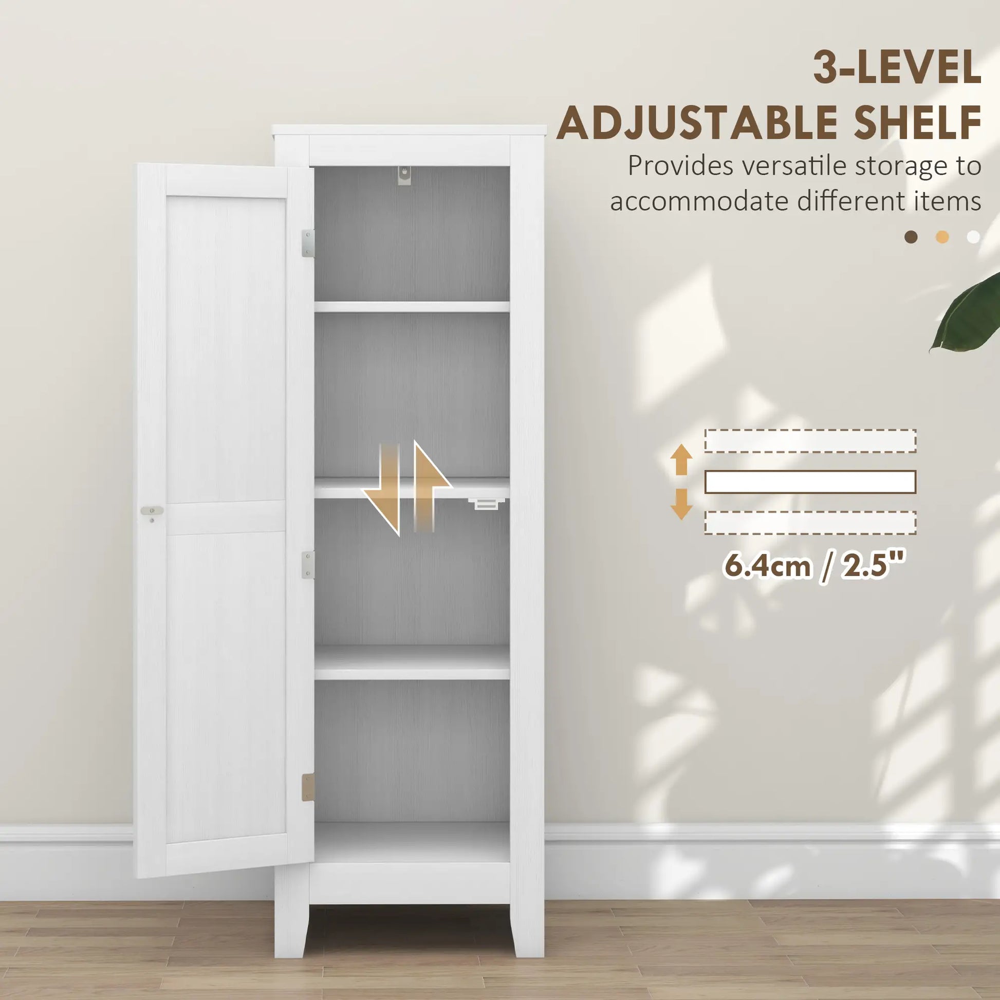 Kitchen Pantry Cabinet, Adjustable Shelves, White Kitchen Pantry Cabinets at Gallery Canada