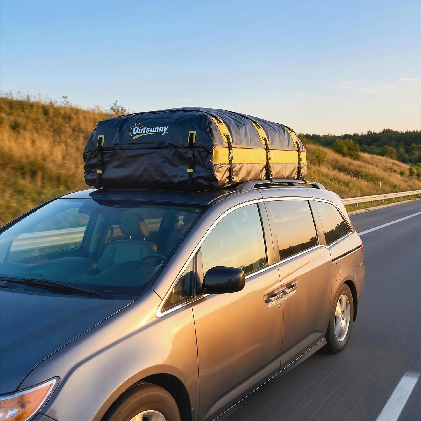 Rooftop Cargo Carrier, 21 Cubic Feet, Waterproof Soft-Shell Storage Bag, Yellow Automotive at Gallery Canada