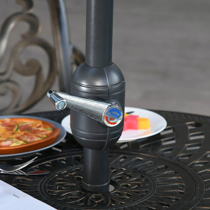 8ft Half Round Umbrella, Outdoor Patio Sun Shade, 5 Ribs Sun Umbrellas at Gallery Canada