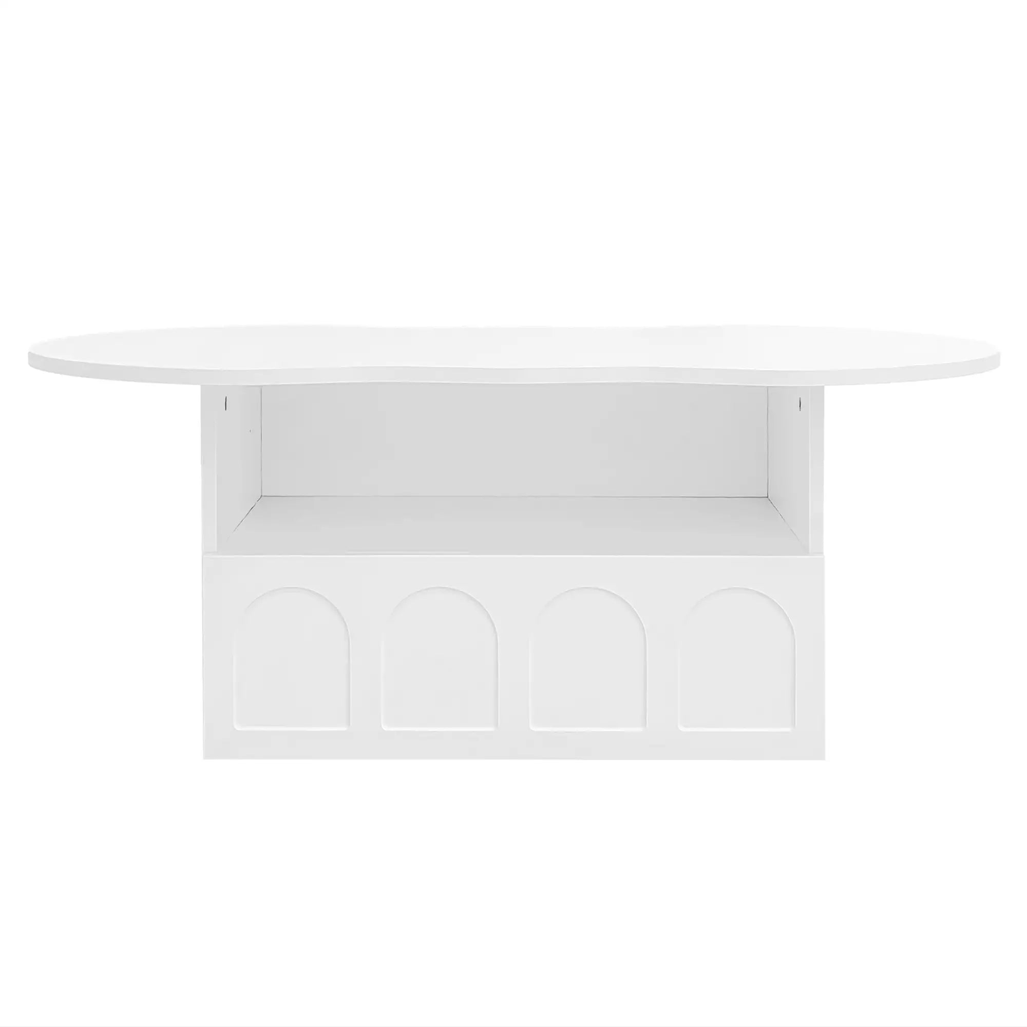 Coffee Table with Drawer, Open Storage, 39.5