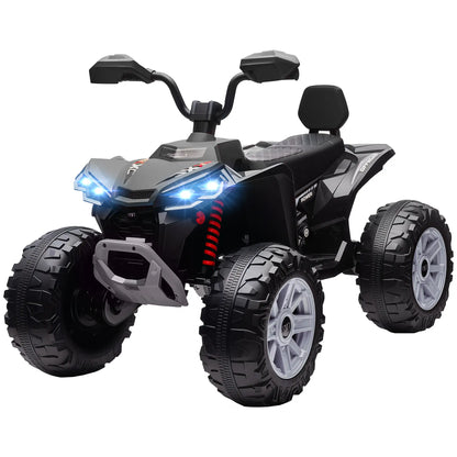 2-Seater All-Terrain 4 Wheeler, 24V Kids ATV, Electric Quad Car, Black Electric Toy Cars Black at Gallery Canada