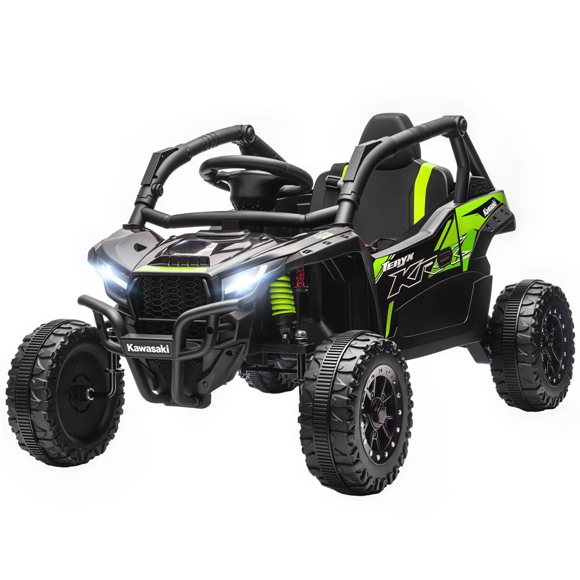 12V Ride On Truck, KAWASAKI TERYX KRX 2WD Kids Electric Car, Black Electric Toy Cars Black at Gallery Canada