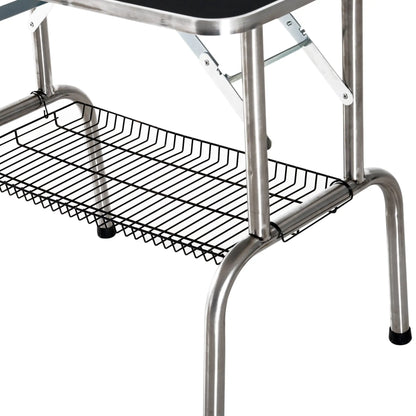 36-Inch Dog Grooming Table, Stainless Steel, Adjustable Arm, Basket Dog Grooming Tables at Gallery Canada