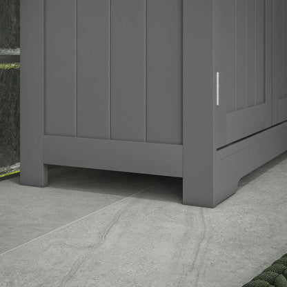 Bathroom Storage Cabinet, 2 Drawers, Adjustable Shelf, Grey Bathroom Cabinets at Gallery Canada