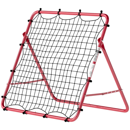 Soccer Rebounder Net, 3.5 x 3ft Easy Setup Bounce Back Net with 5 Adjustable Angles Soccer Red at Gallery Canada