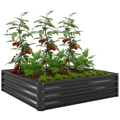 Galvanized Steel Raised Garden Bed, Black Galvanized Planter Boxes at Gallery Canada