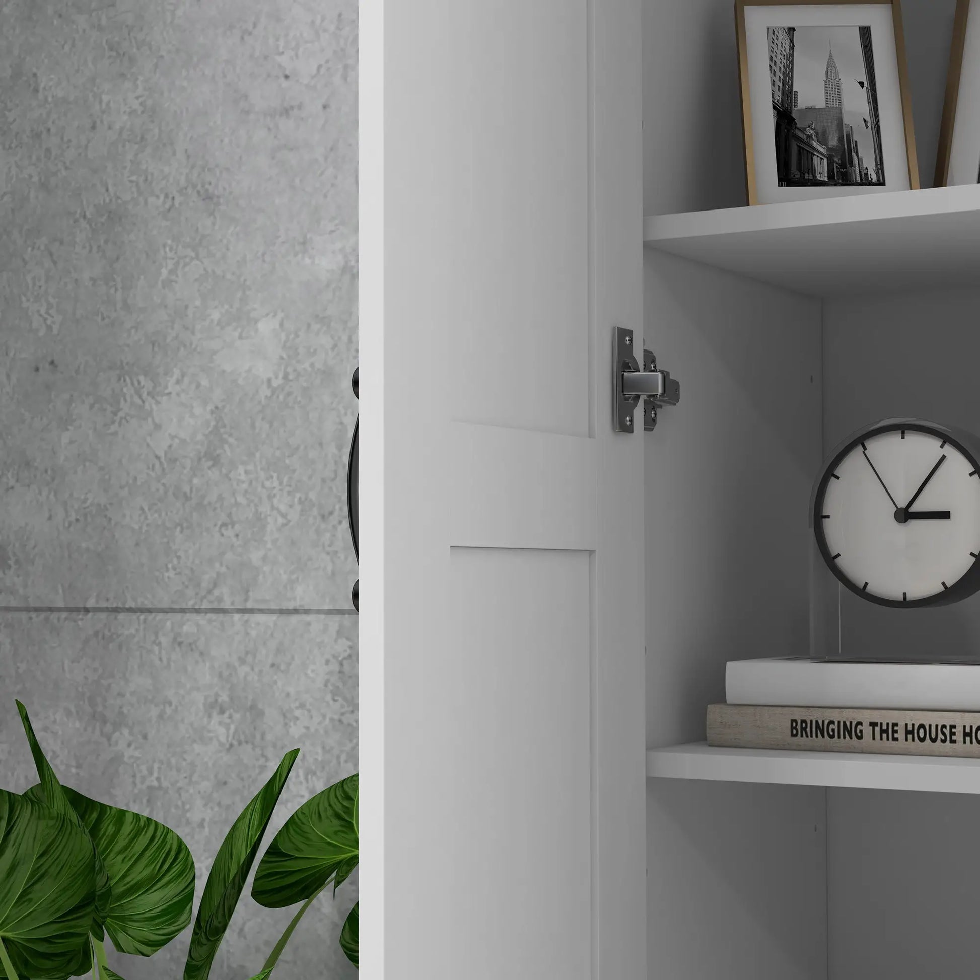 69 Pantry Cabinet, Kitchen Storage with Soft Close Doors, Adjustable Shelves, White Kitchen Pantry Cabinets at Gallery Canada