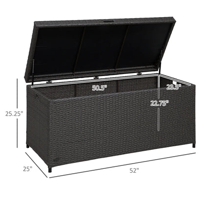 Outdoor Storage Box 118 Gallon, Plastic Lid, Handles, Grey Patio Storage Boxes at Gallery Canada