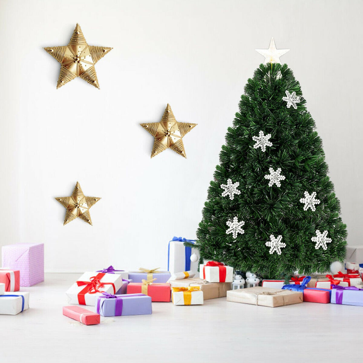 Sapin de Noël artificiel optique à LED, 3 pieds, vert