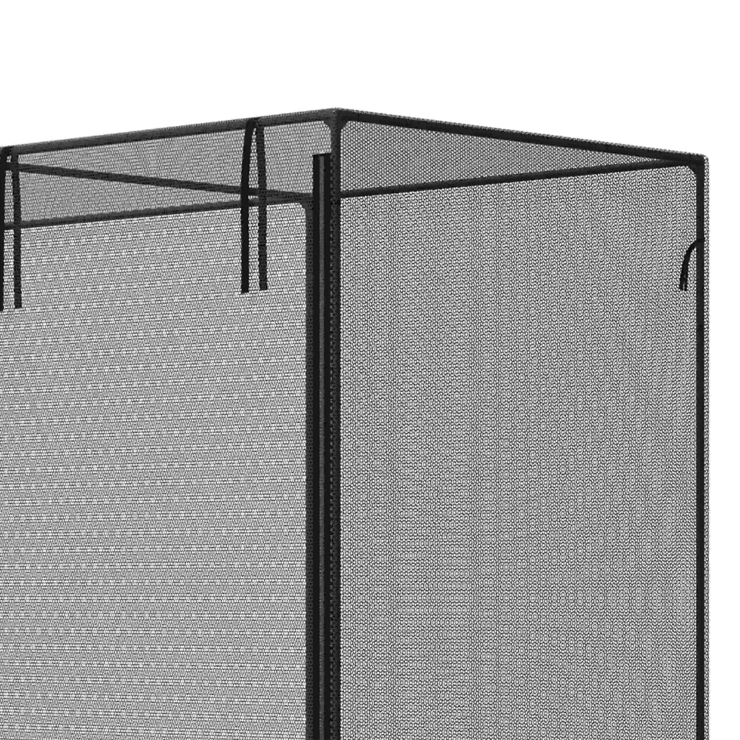 6.5 x 3.3ft Crop Cage, Plant Protector, Zippered Door, Black Walk In Greenhouses at Gallery Canada