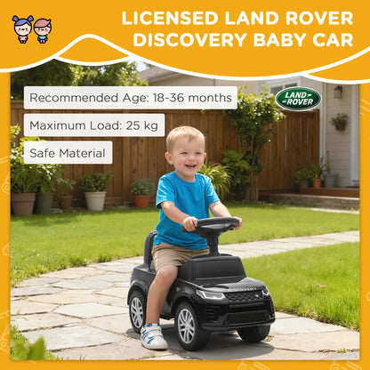 Land Rover Voiture à pousser pour enfant, anti-basculement, Noir