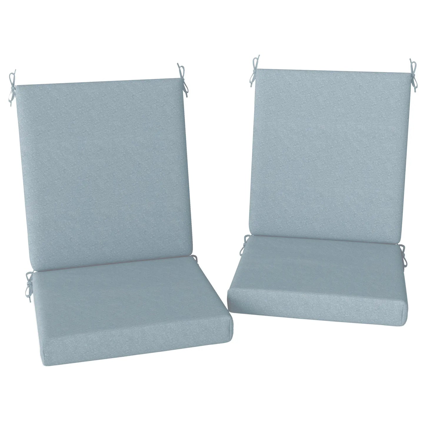 Outdoor Cushions Set of 2, Seat Cushions with Back, Fade-Resistant, Light Grey Patio Chair Cushions at Gallery Canada