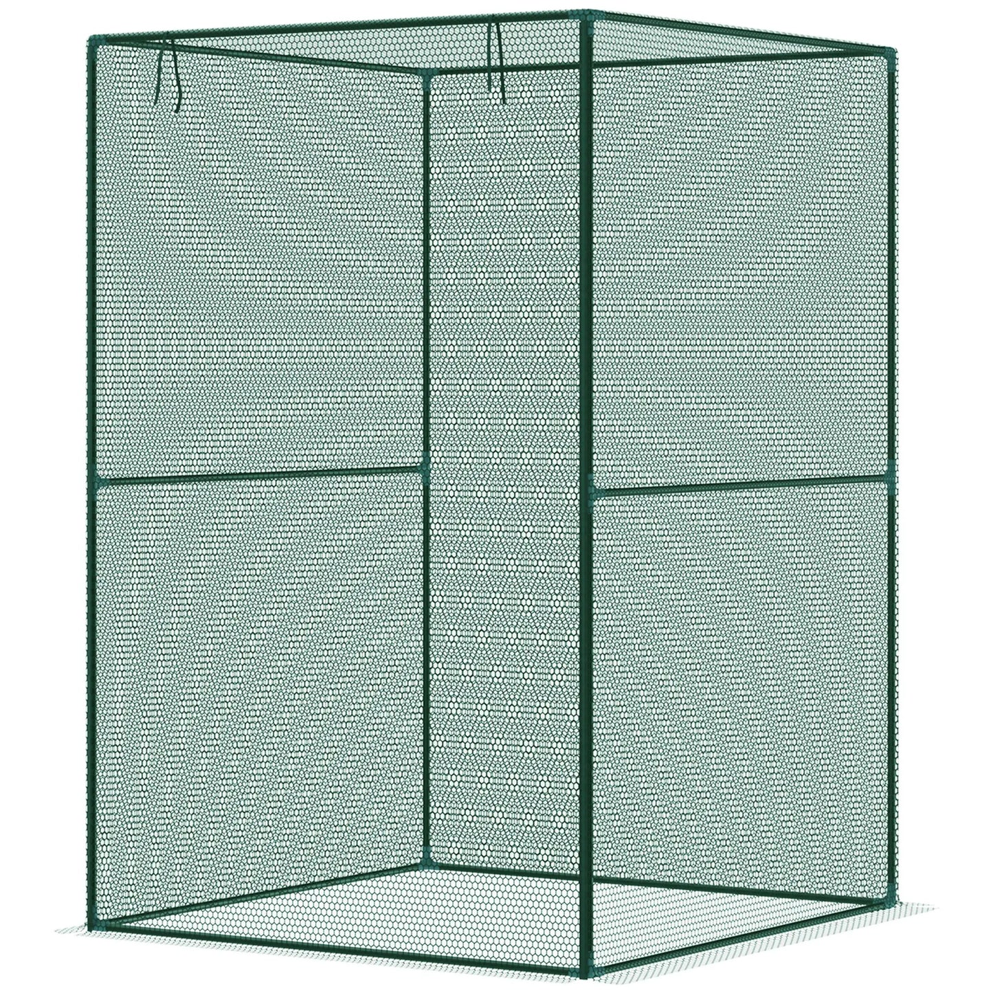 4' x 4' Walk-In Greenhouse, Roll-Up Zipper Door, Dark Green Greenhouses Dark Green at Gallery Canada