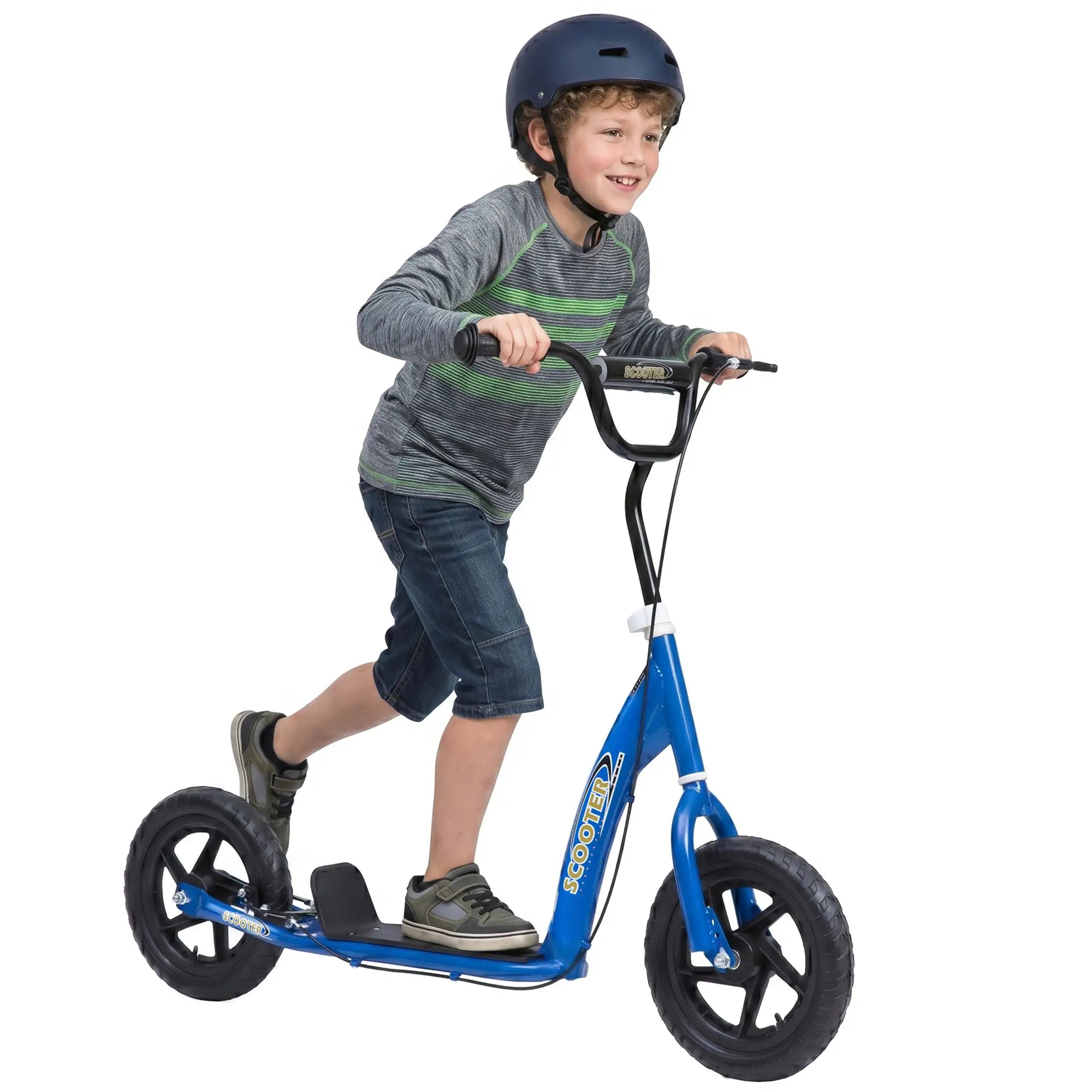 Kids Scooter Bike, 12'' Tire, for 5-12 Year Old, Blue Scooters Blue at Gallery Canada