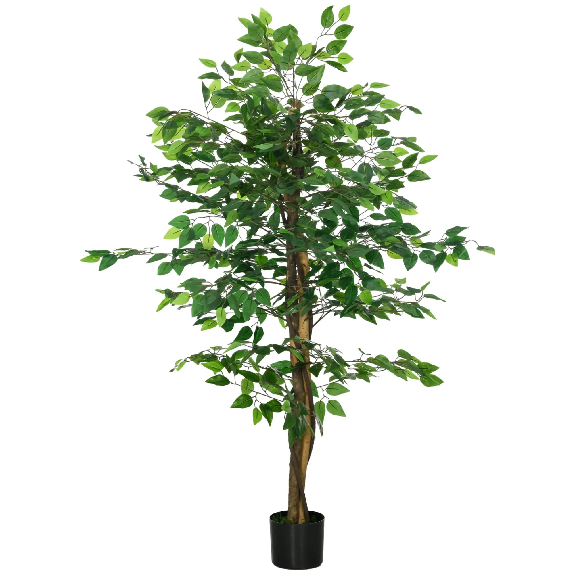 5ft Artificial Ficus Tree, Indoor Fake Plant With Pot Artificial Trees at Gallery Canada