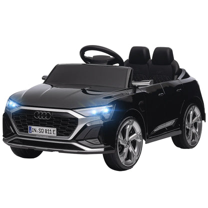 12V Kids Electric Car, Audi Q8 E-Tron Sportback, Remote Control, Black Electric Toy Cars Black at Gallery Canada