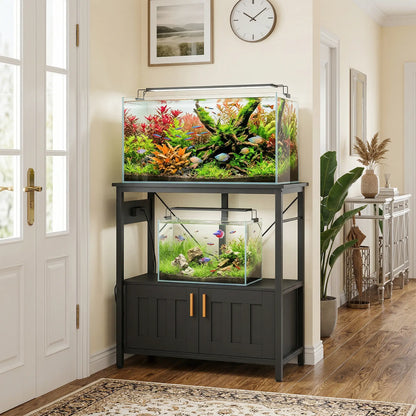 20-29 Gallon Fish Tank Stand Aquarium Stand 330 LBS Capacity for Home, Office, 30.7" x 15.7" x 31.9", Black Small Animals at Gallery Canada