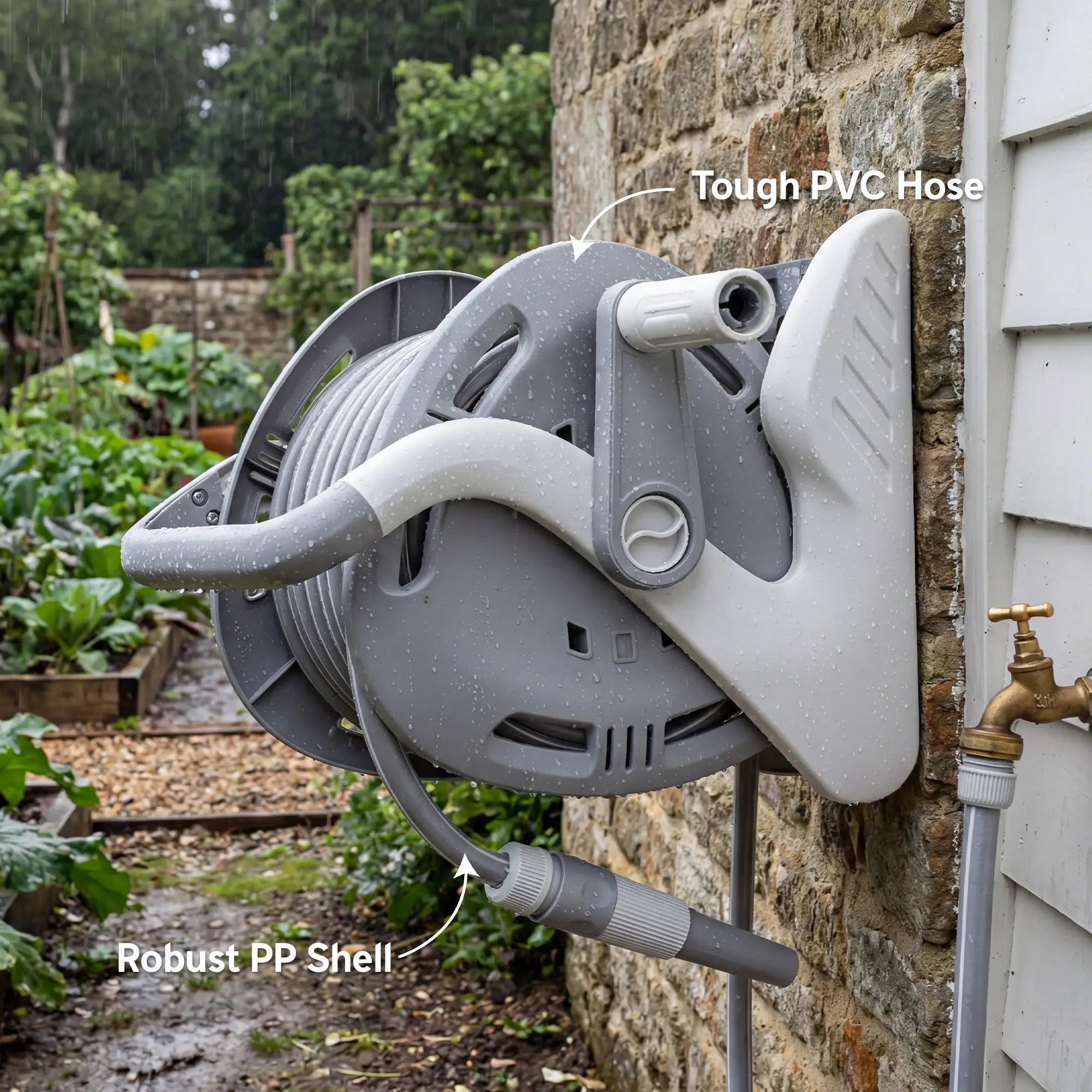 Portable Garden Hose Reel, 1/2