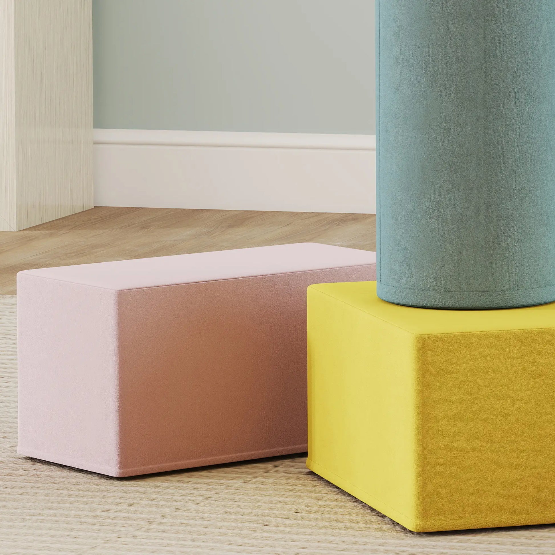 Toddler Climbing Toys, Indoor Play Set, Crawling Sliding, Orange/Green Kids Gym & Playmats at Gallery Canada