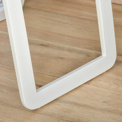 Full Length Mirror, Free Standing, Wood Frame, 15" x 61", White Full Length Mirrors at Gallery Canada