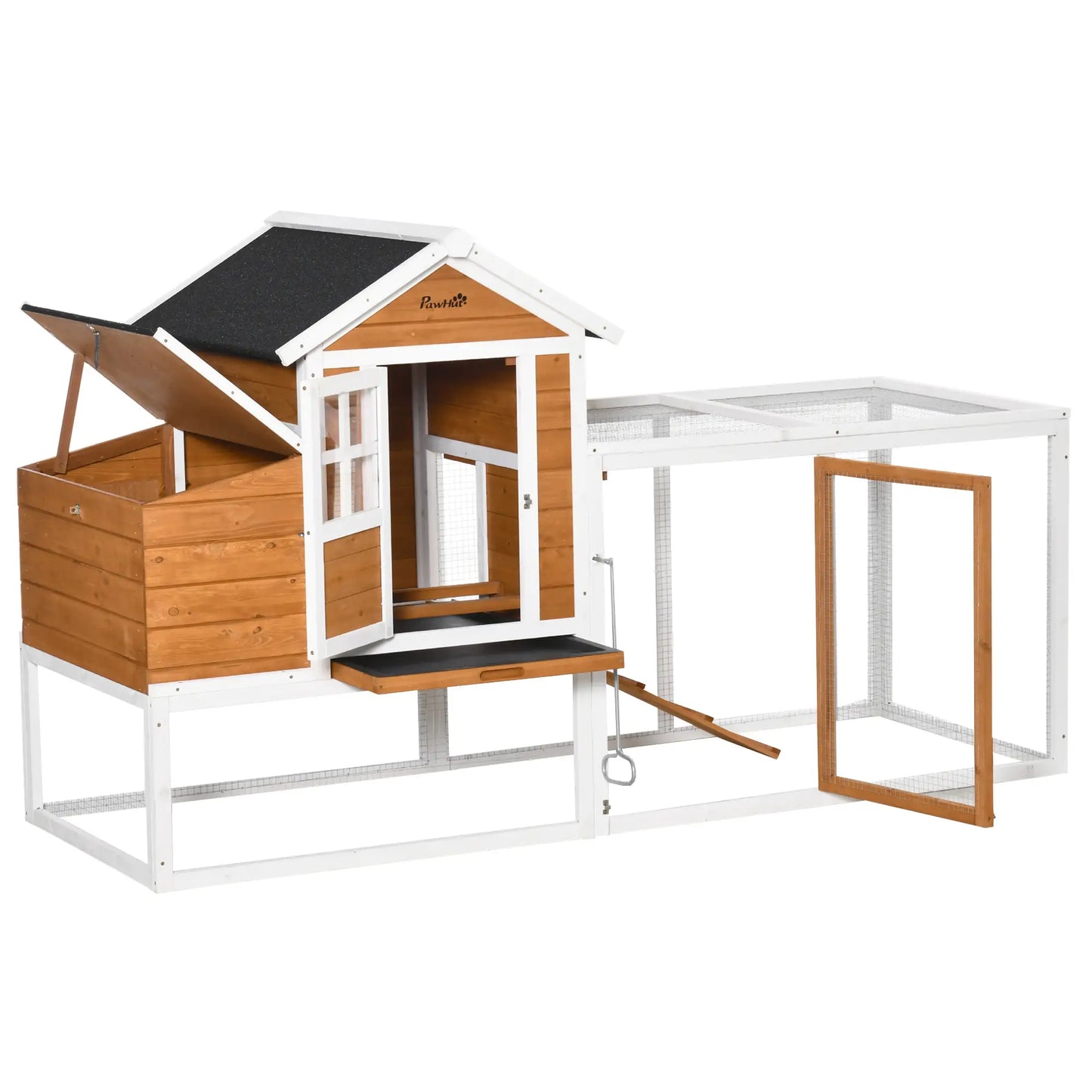 Large Chicken Coop With Nesting Box, For 2-4 Chickens, Orange And White Chicken Coops at Gallery Canada