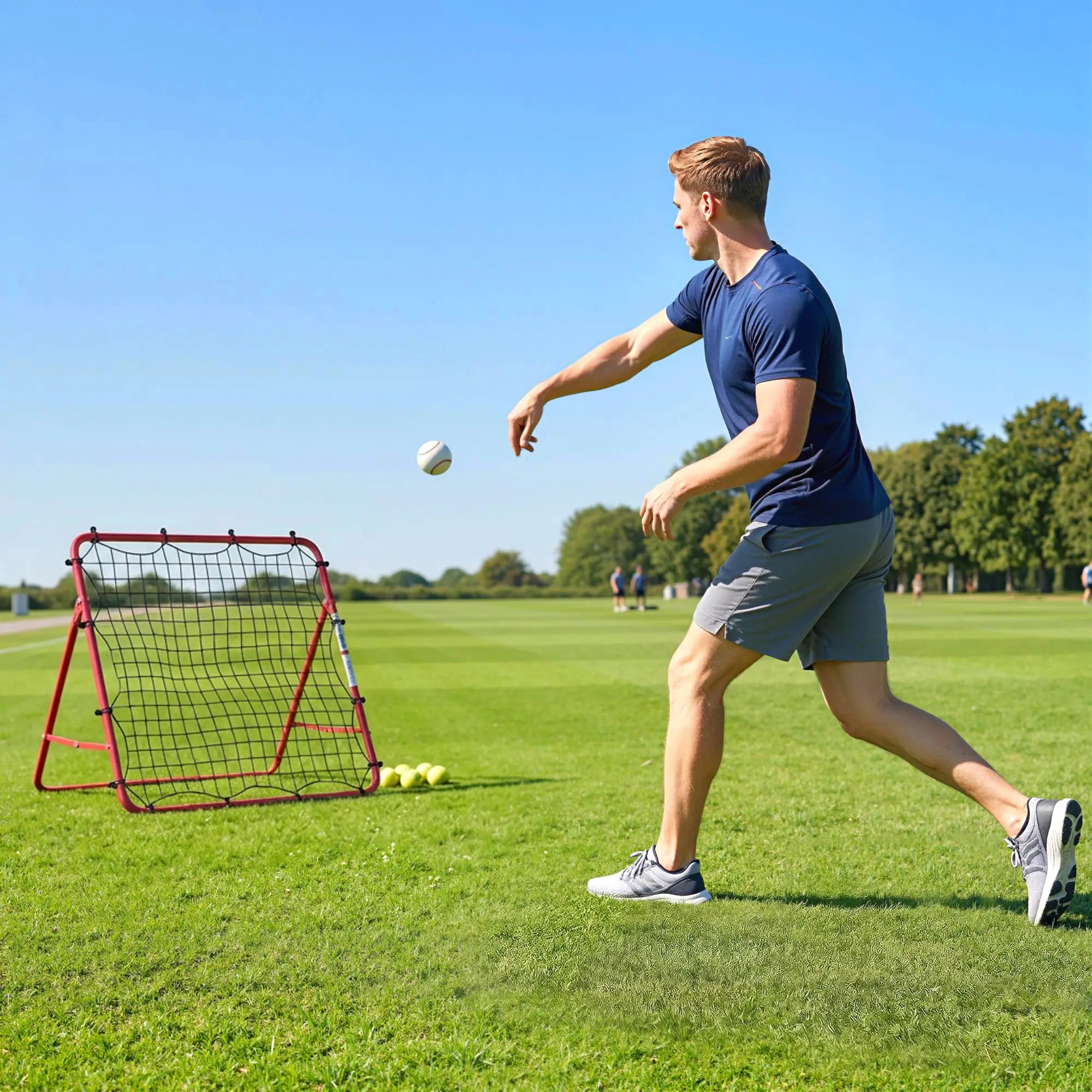 Soccer Rebounder Net, 3.5 x 3ft Easy Setup Bounce Back Net with 5 Adjustable Angles Soccer at Gallery Canada