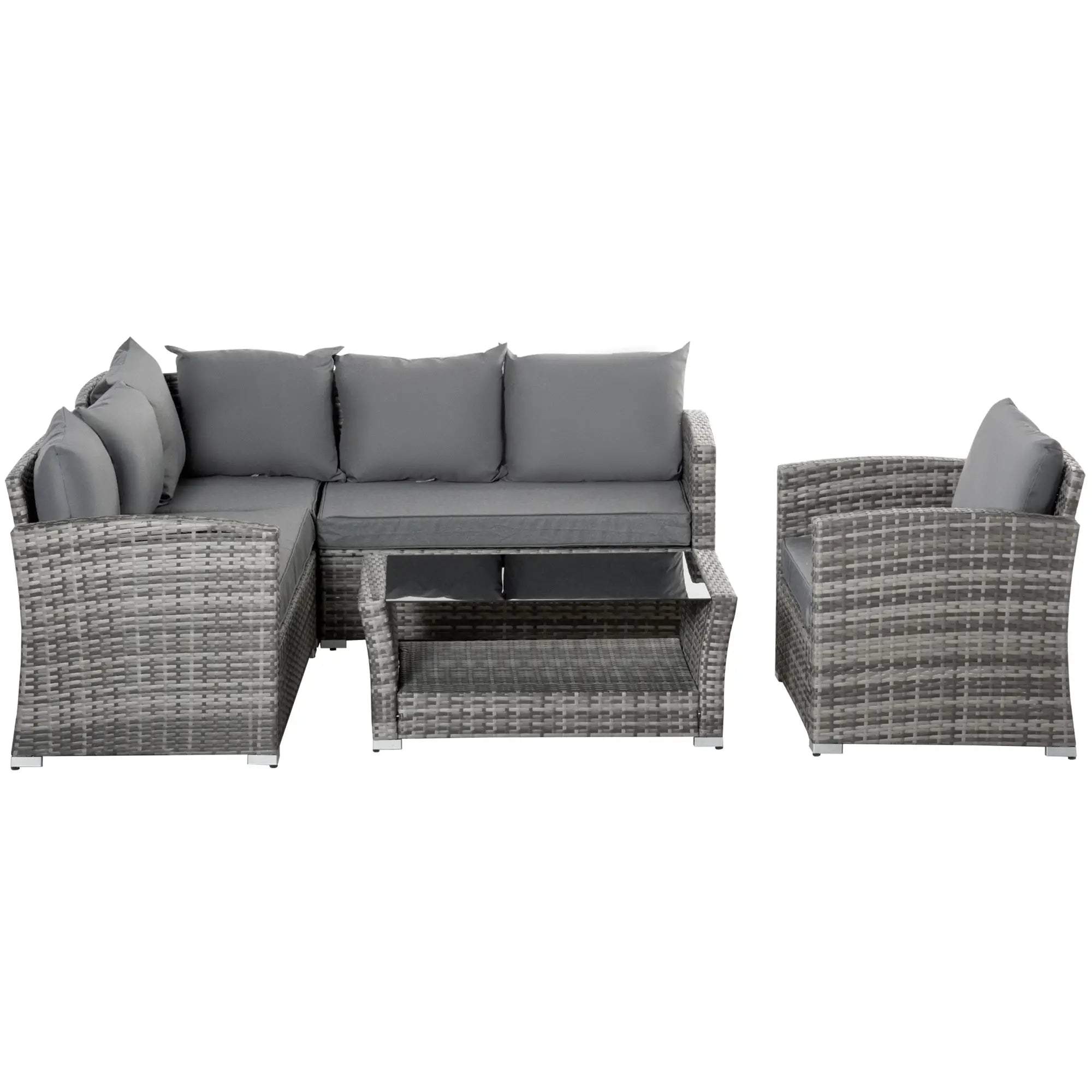 5-Piece Wicker Patio Set, 4