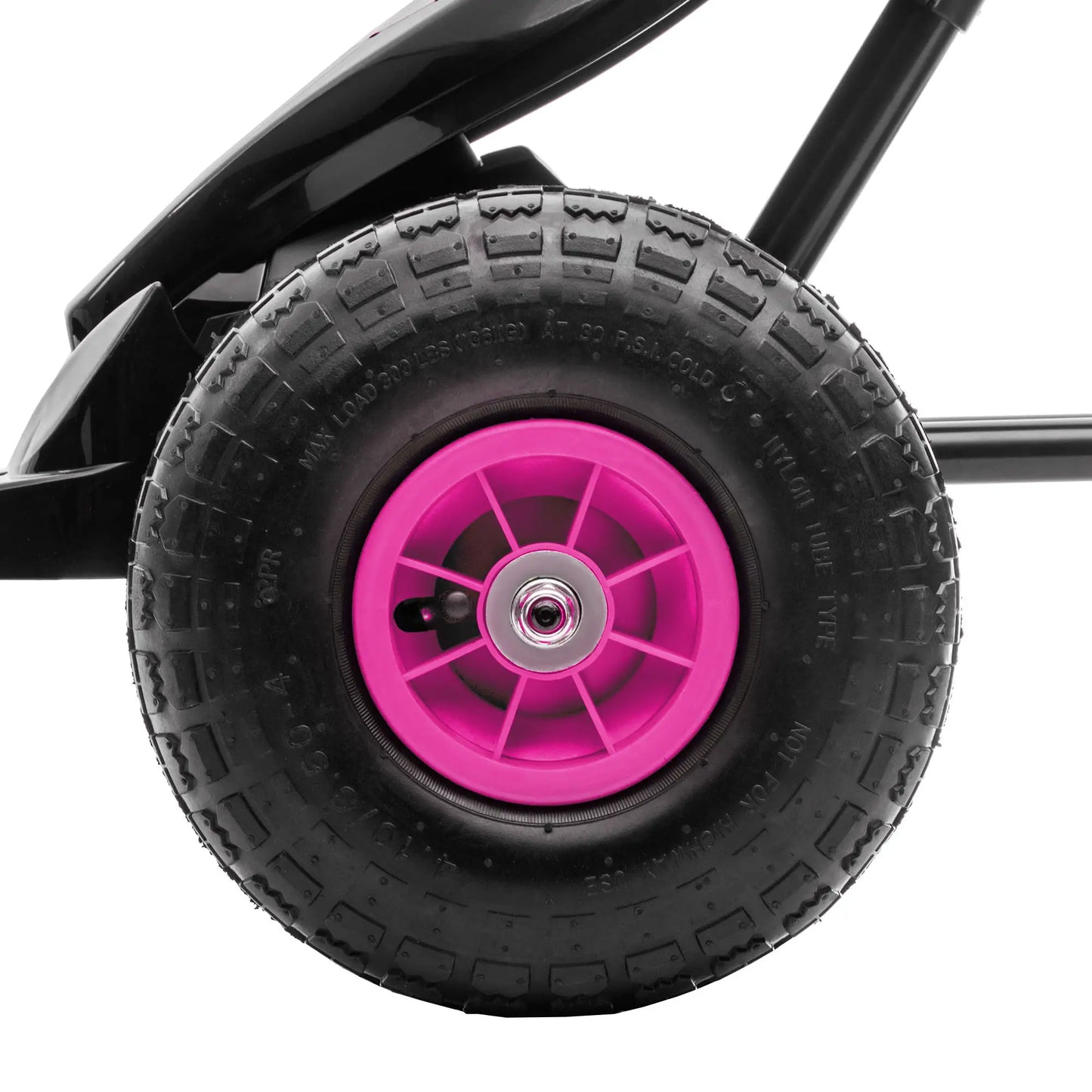 Adjustable Seat Pedal Go Kart, Rubber Wheels Shock Absorb, Pink Pedal Go Karts for Kids at Gallery Canada