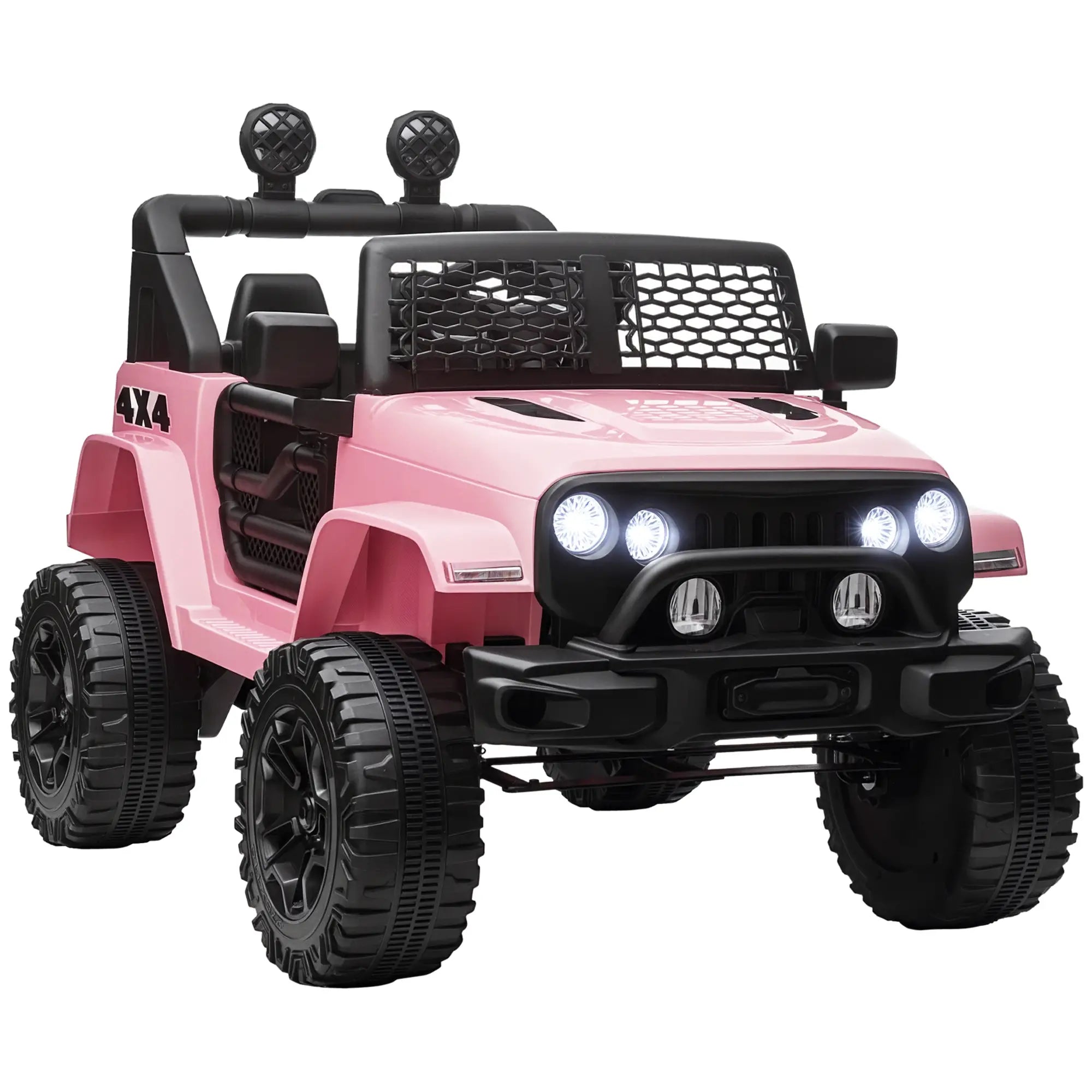12V Electric Truck, Off Road Remote Control, Adjustable Speed, Ride on Car, Pink Electric Toy Cars Pink at Gallery Canada