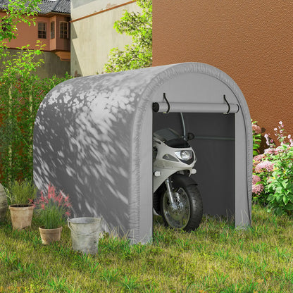 8' x 5' Portable Shed, Water-Resistant Bike Tent with Roll-up Zipper Door Portable Shed at Gallery Canada