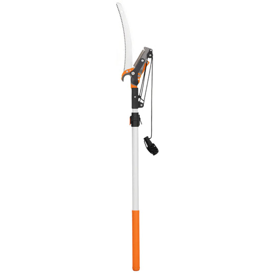 6.5ft Manual Pole Saw, Telescopic Aluminium Pole Pruner, 65Mn Steel Blade Garden Accessories Orange at Gallery Canada