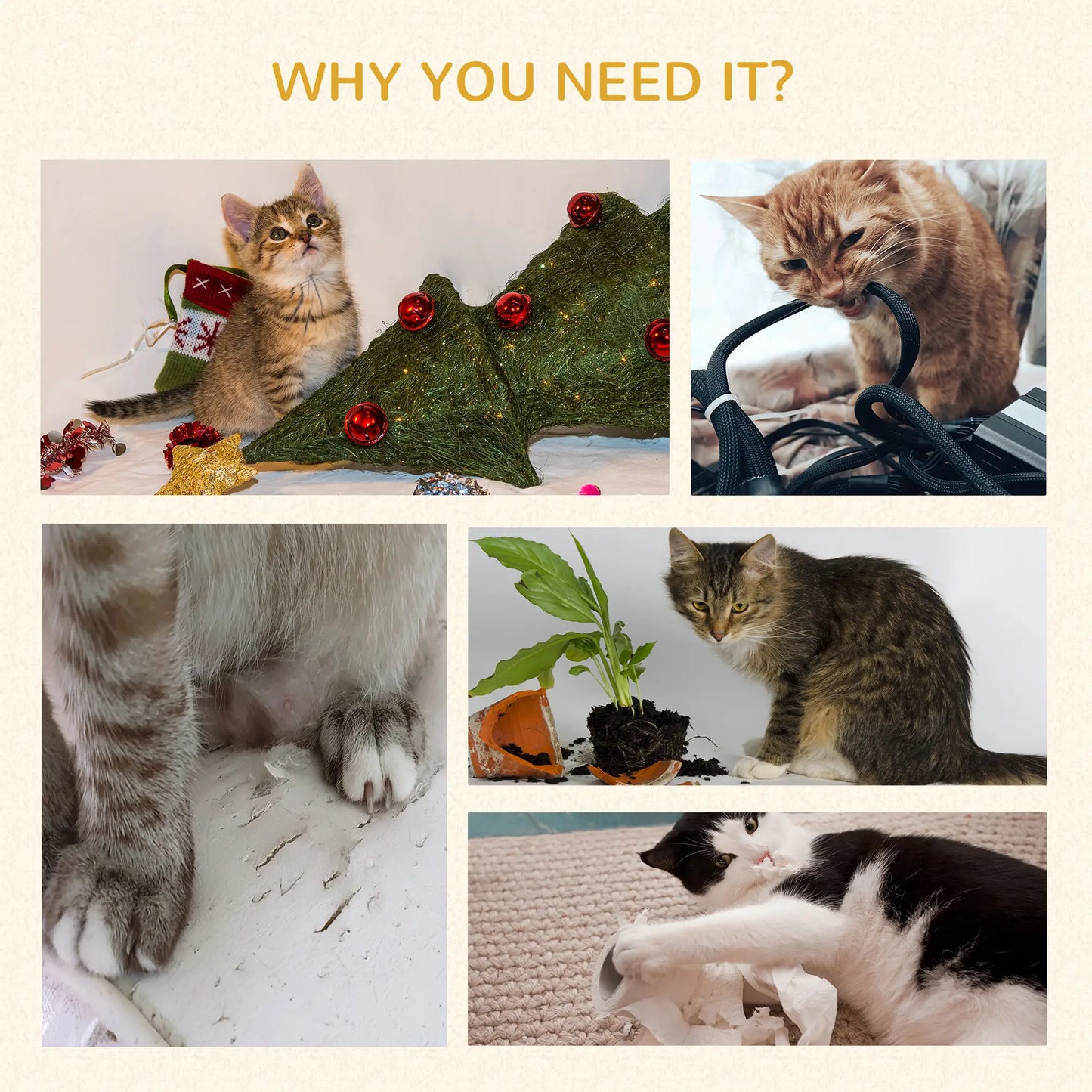 4-Tier Floor to Ceiling Cat Tree, Height 80-95Inches, Multi-Layer Activity Centre Floor to Ceiling Cat Trees at Gallery Canada