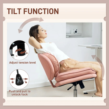 Criss Cross Swivel Office Chair, Tilting, No Arm, Pink Task Chairs at Gallery Canada