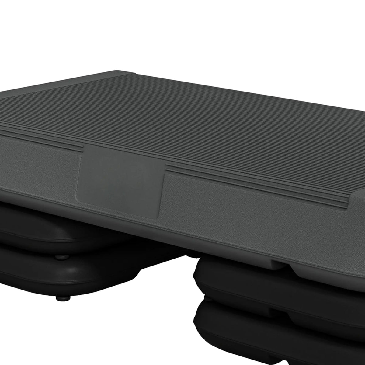 Stepper Aérobique Réglable, 3 Niveaux 4", 6", 8", 150kg, Gris