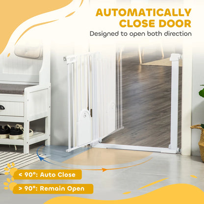 30"-41" Extra Wide Pet Gate, Small Door, 30"H, White Houses, Kennels & Pens at Gallery Canada