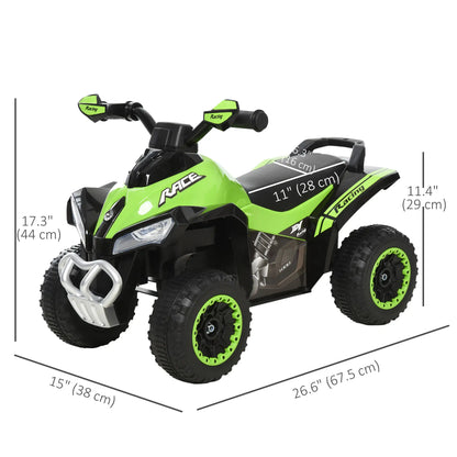 Kids Ride on Car, 4 Wheels, Music, for 18-36 M, Green