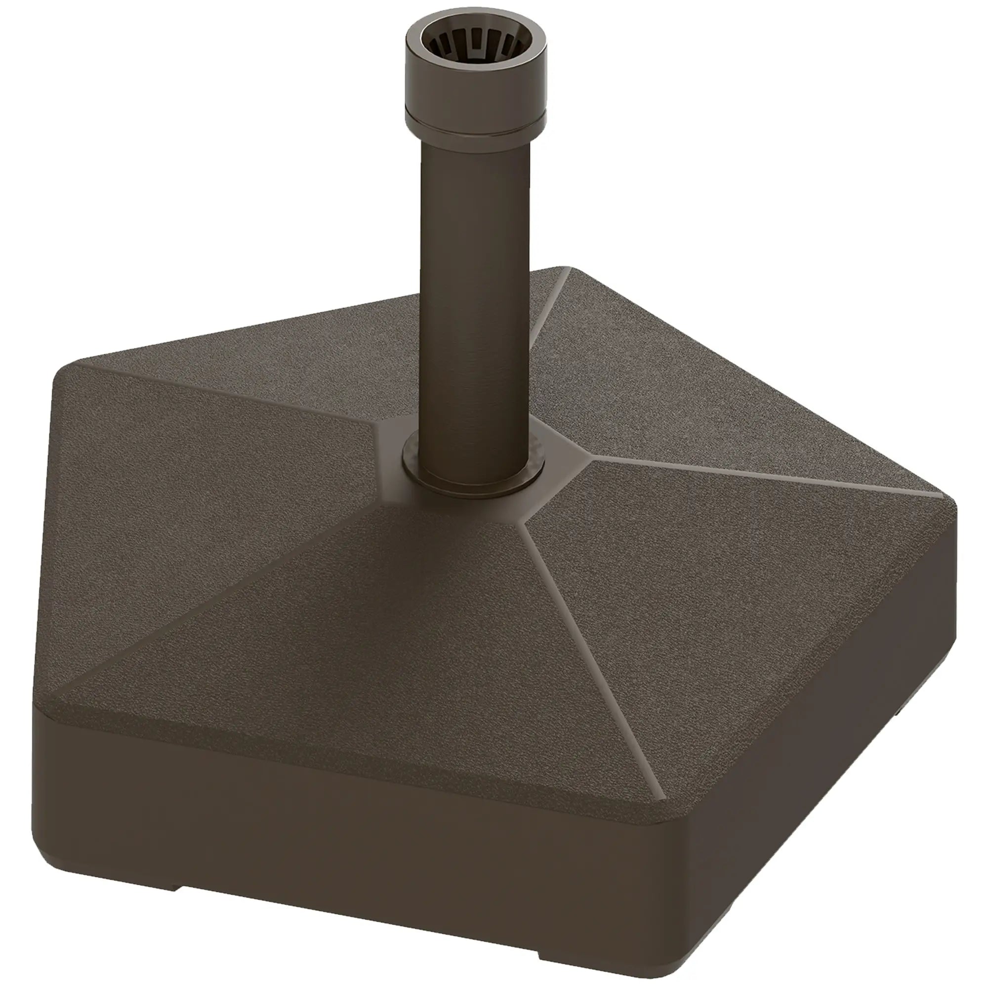 Heavy Duty Outdoor Umbrella Stand Base, Brown Umbrella Bases Brown at Gallery Canada