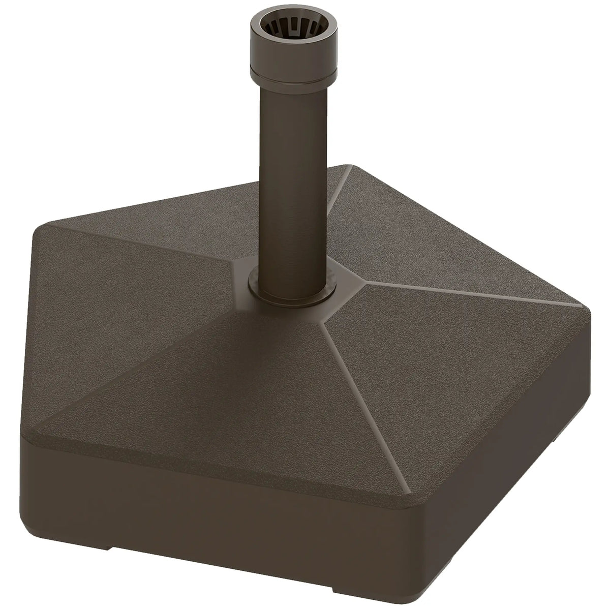 Heavy Duty Outdoor Umbrella Stand Base, Brown Umbrella Bases Brown at Gallery Canada