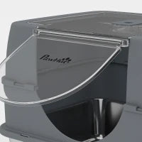 Stainless Steel Cat Litter Box with Lid, High Sided, Scoop